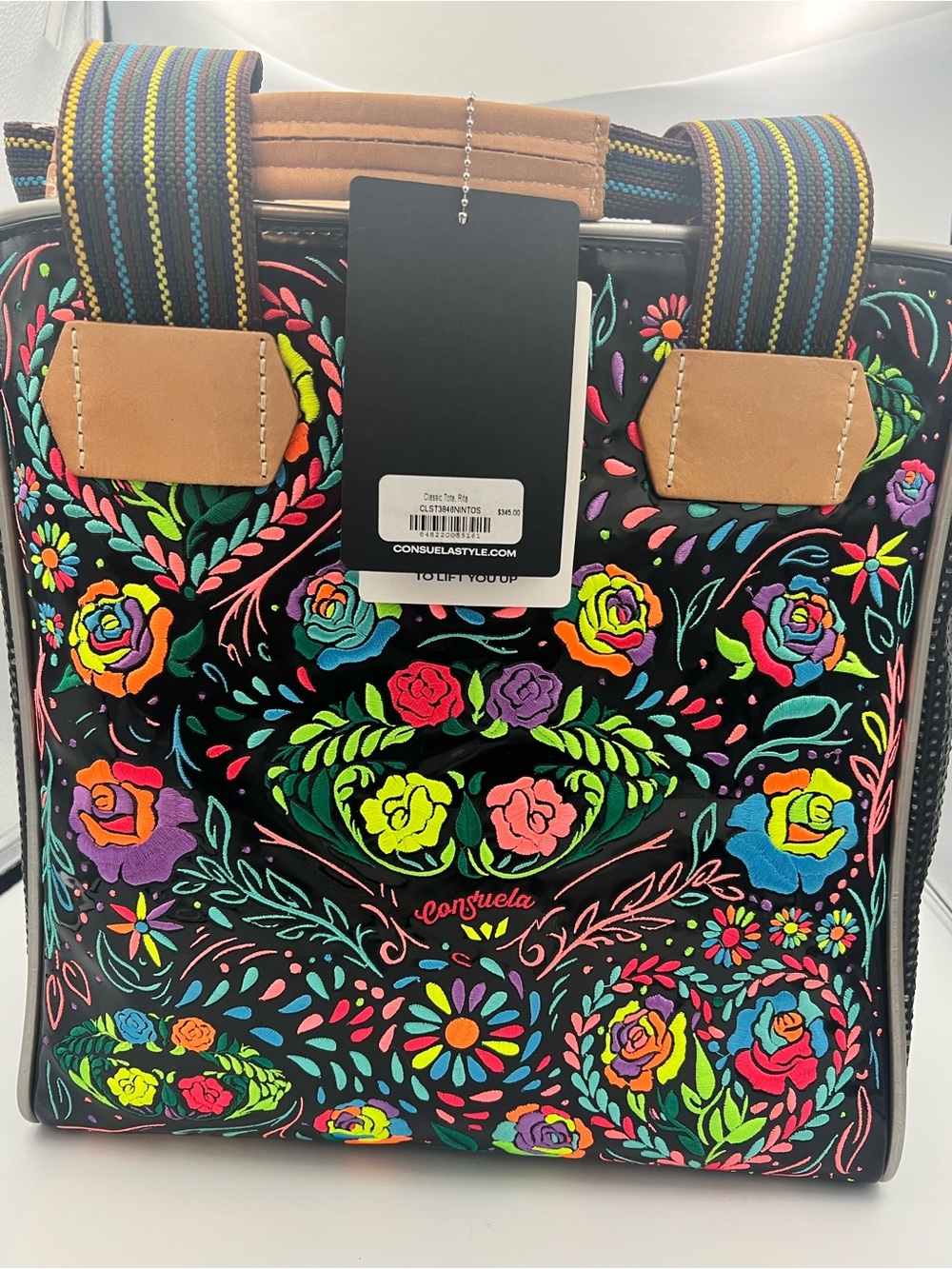 Consuela Rita Classic Tote Embroidered Bag